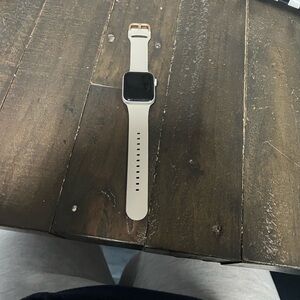 Apple Smartwatch with Cream Band